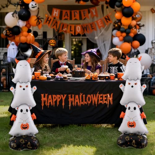 2pcs Halloween Ghost Balloons - 3.7Ft Self-Standing Giant Inflatable Ghost Decorations