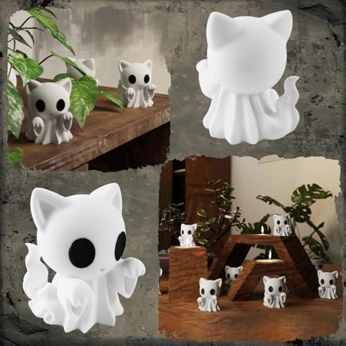 Halloween Ghost Figurine Decorations - Spooky Indoor Ornament