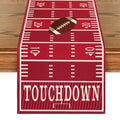 American Football Table Runner - Red Touch Down 13x72 Inch for Home & Party Decor