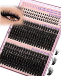 D Curly Spiky Lash Clusters 80D 100D Volumizing Eyelash Extensions 6-20mm - 255Pcs