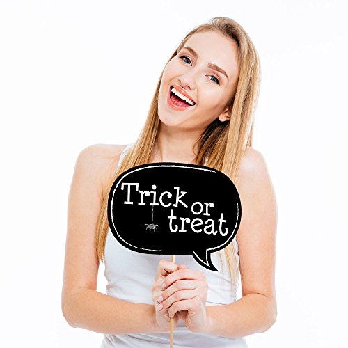 Small Trick or Treat Halloween Photo Booth Props Kit - Pack of 2