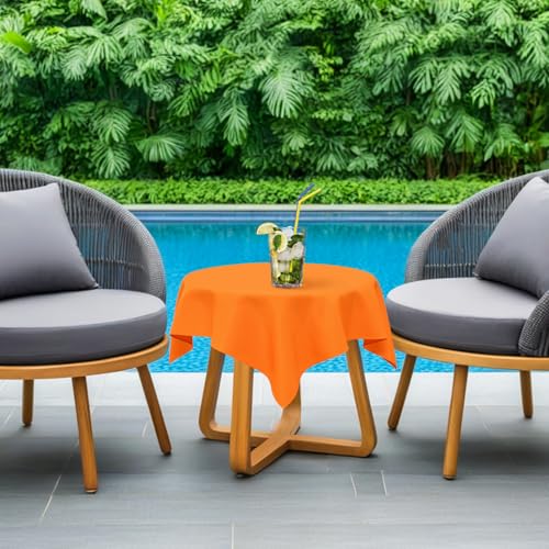 Orange Nightstand Cover 24x24 Inch Washable End Table Protector - NEWISHER