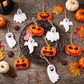 24 Pcs Halloween Felt Tree Ornaments Ghost Pumpkin Hanging Decor - Variation of THIS listing
