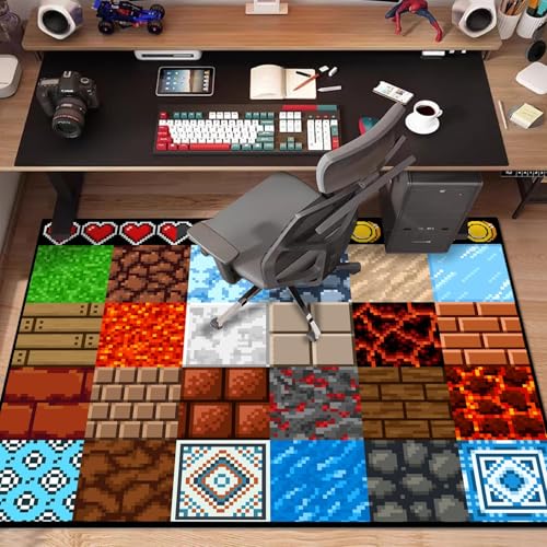 Pixel Game Element Rug 3'11