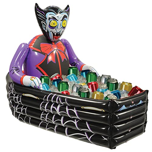Inflatable Vampire & Coffin Cooler Set - 2 Pack Halloween Party Beverage Coolers