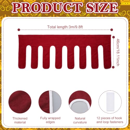 Medieval Table Skirt - 9.8 Ft Chivalric Party Decor for Events & Weddings