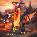 Giant Halloween Inflatable Double Headed Dragon - 9.5 FT Outdoor Yard Decoration with LED Lights
