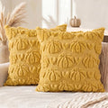 Yellow Pumpkin Fall Throw Pillow Covers 18x18 Inch - Pack of 2