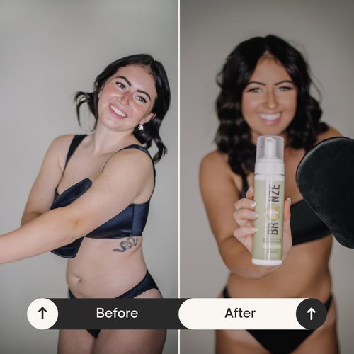 Chocolate Glaze Self-Tanning Mousse - Streak-Free, Non-Sticky Foam | Instant Dark Chocolate Glow for Face & Body