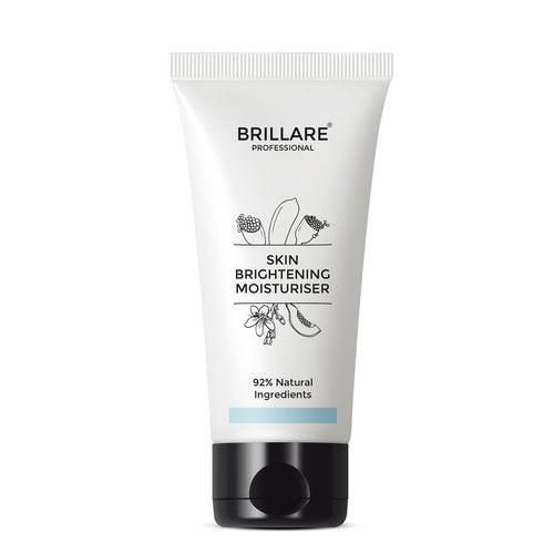 BRILLARE Professional Natural Moisturiser with Lime Caviar and Papaya, Supports Even Skin Tone and Healthy Radiance, 50ml