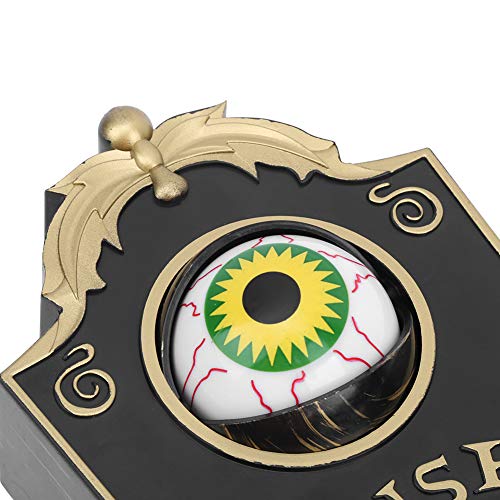 Halloween Doorbell with Spooky Sounds and Animated Eyeball - Black Variation