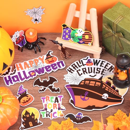 Halloween Cruise Door Magnets - 27 Reusable Spooky Cabin Decorations