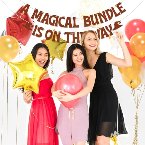 Brown Glitter Banner - Magical