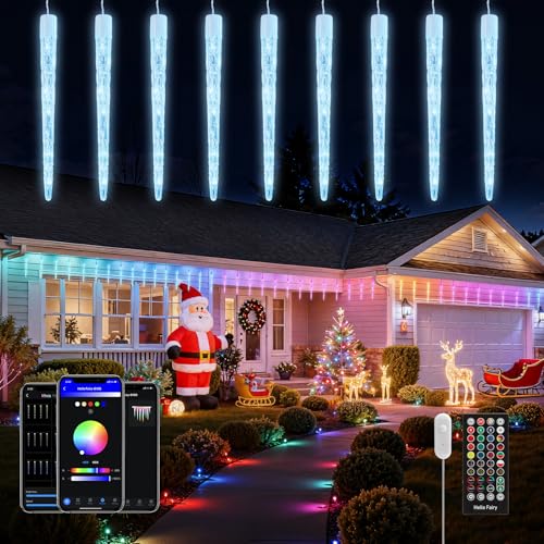 Smart Icicle Christmas Lights - Color Changing Outdoor LED 31.2ft - Variation of Smart Color