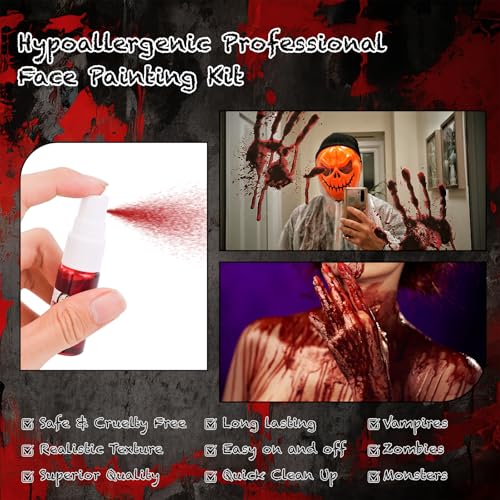 Fake Blood Spray for Halloween & Special Effects Makeup 15ml