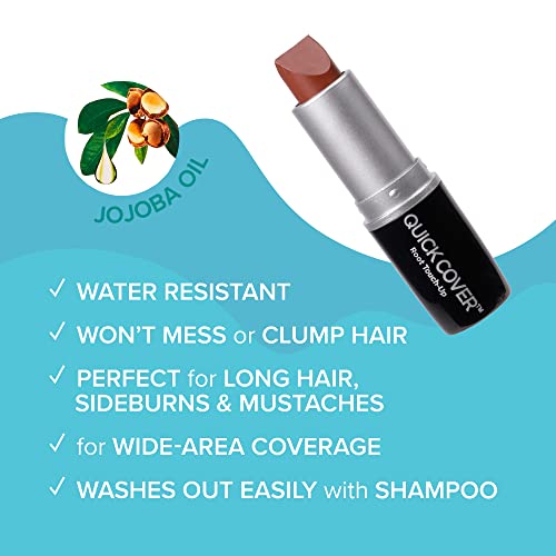 Brown Root Concealer Stick for Gray Hair & Beard - Water-Resistant, Easy Application, Long-Lasting - 1 Pack