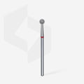 STALEKS PRO Expert Diamond Nail Drill Bit (Ball, Red, 4mm Head) – 180 Grit for Gentle Cuticle & Skin Processing in Hardware Manicure/Pedicure