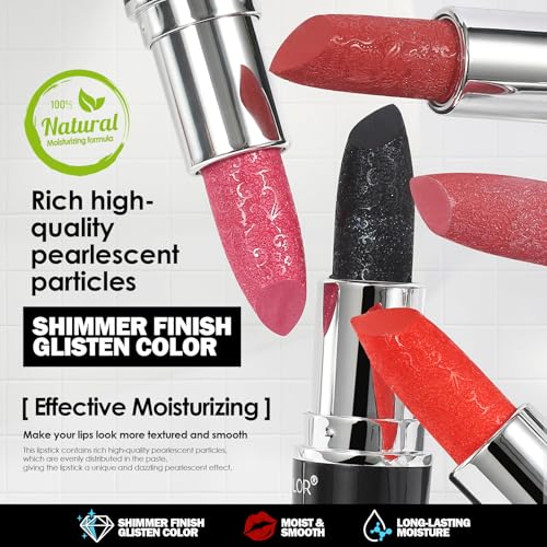Anglicolor Diamond Glitter Black Lipstick - Mysticism Variation