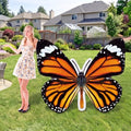Giant Monarch Butterfly Cardboard Cutout Standee - Life Size Photo Prop for Parties & Decor - 47 Inch Variation