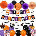 Halloween Birthday Party Decorations Set - Banners, Balloons, Lantern & More