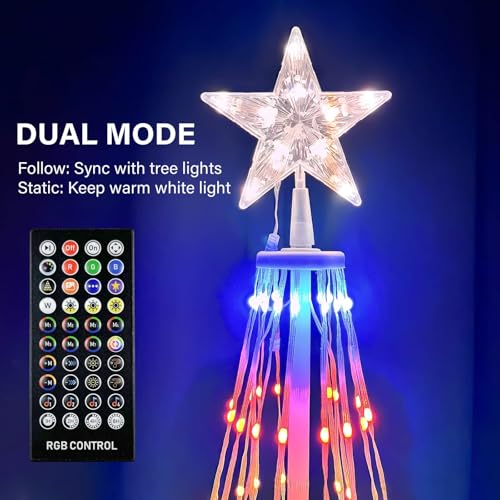 6ft Outdoor Prelit Christmas Tree with 47 Color-Changing LED Lights & App Control