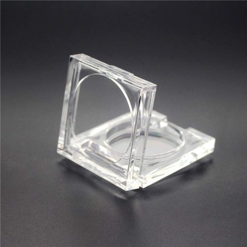 Skiennix Transparent Empty Powder Case - Refillable Cosmetic Container Jar for Makeup | 4 Pcs, 4.5g