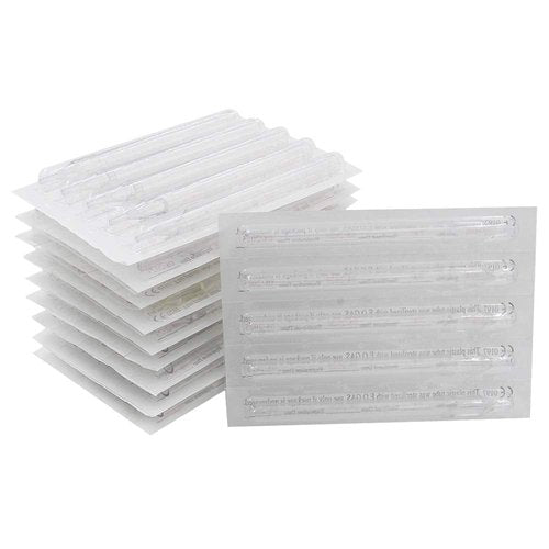 Autdor 100PCS Mixed Long Disposable Tattoo Tips Tubes for 3RL 5RL 7RL 9RL 3RS 5RS 7RS 9RS 5M1 7M1 Tattoo Needles Tips Round Magnum for Tattoo Supplies