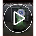 Halloween Party Decorations Bundle - Inflatable Monster Hand & Ghost Archway with LED Lights
