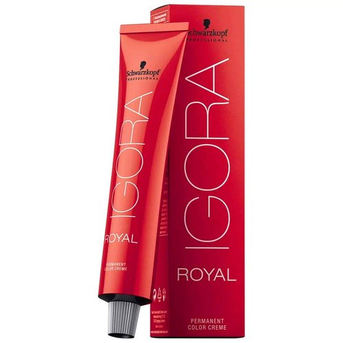 Schwarzkopf Professional Igora Royal Permanent Color Creme - Deep Black, 60g | Long-Lasting Color