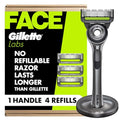 Men's Razor with 5 Blades, Exfoliating Bar & Magnetic Stand - Gillette