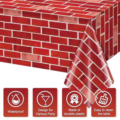Variation of THIS listing - 6 Pack 108x54 Inch Red Brick Tablecloths for Party Decorations