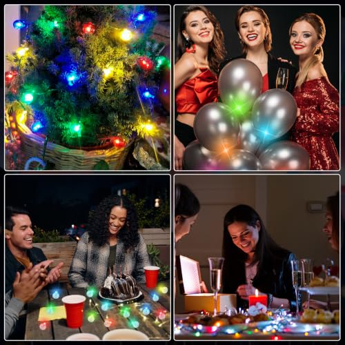 Multicolor Mini LED Balloon Lights 200 Pcs Waterproof Party Decor & Lanterns