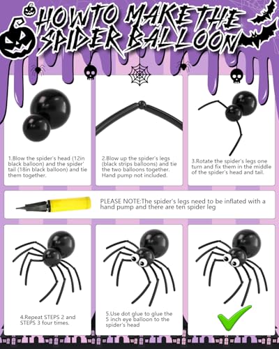 Pink Halloween Balloon Arch Kit for Party Decorations - Pink Black Purple Variation