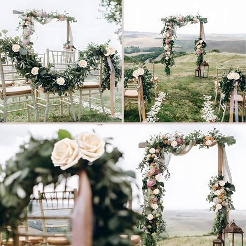 100PCS Champagne Artificial Roses with Bendable Stems & Leaves - Wedding & Home Decor Variation of THIS listing 100