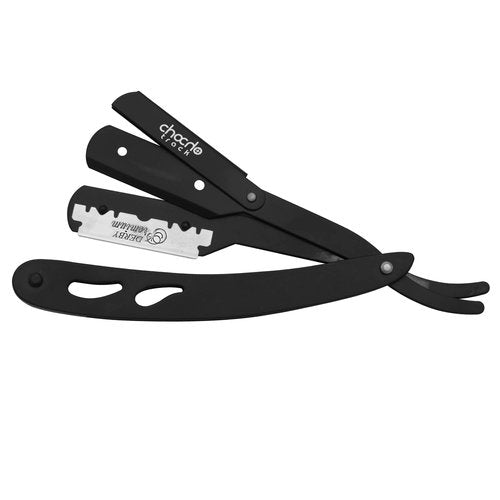 Straight Razor Stainless Steel with 100 blades Single Edge Blade Barber Shaving for Men Professional Cut Throat Reusable Razors for Beard Shaper