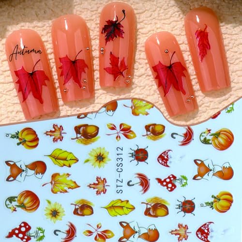 Halloween Nail Stickers & 3D Christmas Tree Nail Art Decals - Mix
