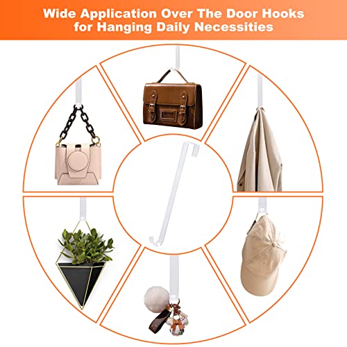 Clear 12-Inch Wreath Hangers for Front Door, 2 Pack Christmas Easter Decorations - Variation: Clear-12IN 2Pack