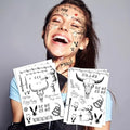 Halloween Temporary Face Tattoos - Fake Tattoo Stickers BC