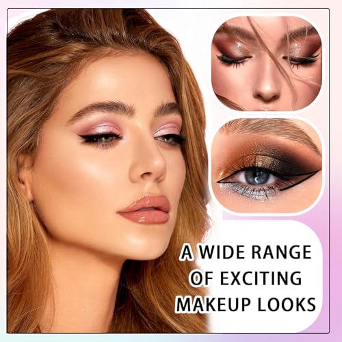 PPPyYiDi 70 Colors Eyeshadow Palette with Brush - Matte Glitter Makeup Kit - Variation A