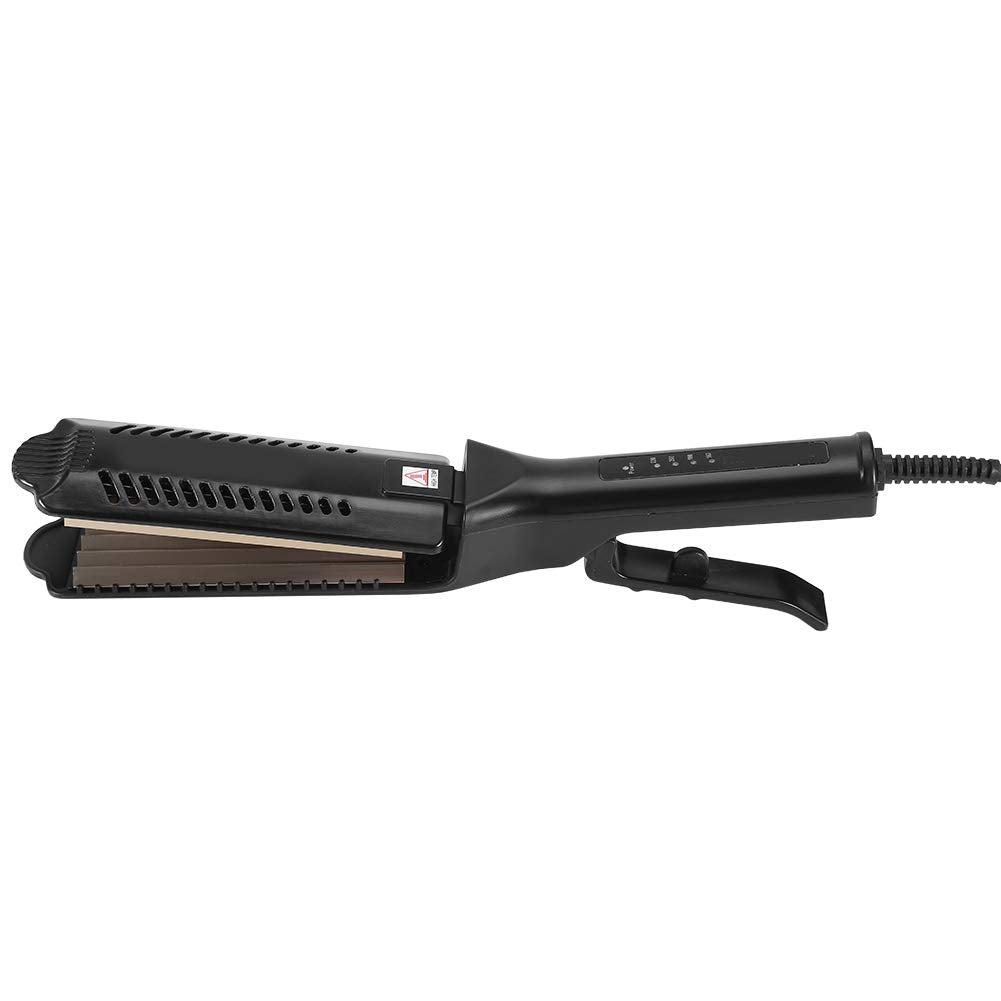 ZJchao Hair Crimper for Women, Ceramic Tourmaline Hair Crimper, 6 Teeth Corrugated, Adjustable Temperature, Clip Volumizing Crimper, Hair Styling Tool