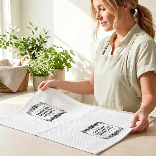 Halloween Hand Towels for Bathroom - Humor Waffle Absorbent Microfiber Towel - Variation: Multi 1754