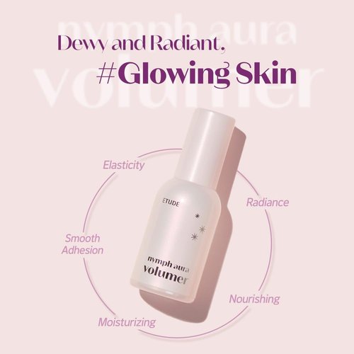 ETUDE Nymph Aura Volumer | Hydrating Face Primer for Radiant Glow, 0.81 Fl Oz - Kbeauty Essential