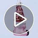 Valentine Gnome Glass Ornament - Handcrafted Holiday Decoration for Christmas Tree