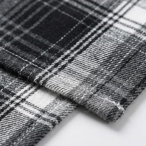 Farmhouse Check Table Runner 13x72 Inch Black Grey Holiday Kitchen Decor