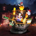 Giant 7FT Pirate Ship Halloween Inflatable Outdoor Decor - Vigdur