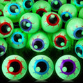 Glow in The Dark Halloween Eyeballs Table Tennis Set - 48 Bouncy Spooky Balls - Variation of THIS listing