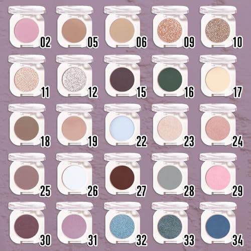 Eggplant Matte Single Eyeshadow - 0.05 Ounce, Blendable Waterproof Vegan Makeup