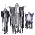 3 Pack Halloween Hanging Ghost Decorations - Poseable Grim Reaper for