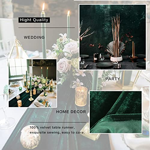 Black Velvet Table Runner 5 Pack 20x120 Inch Wedding Reception Decor