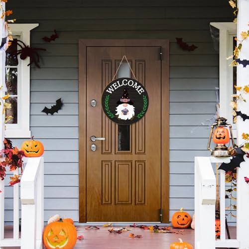 Black Interchangeable Welcome Sign for Front Door - Holiday Porch Decor